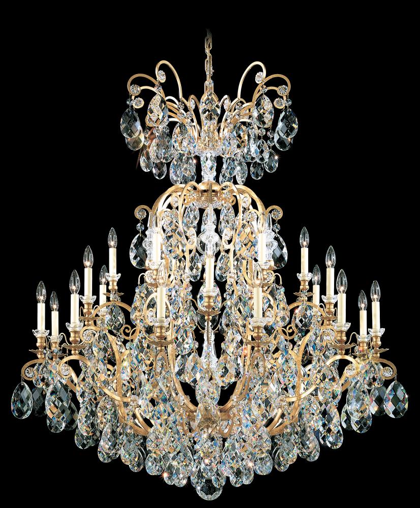 Renaissance 25 Light 120V Chandelier in Black with Crystals from Swarovski®