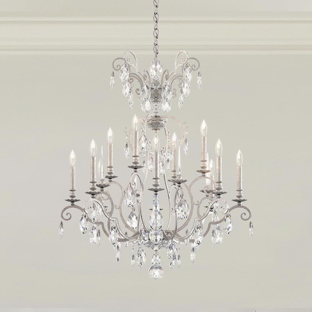 Renaissance Nouveau 12 Light 120V Chandelier in Heirloom Bronze with Clear Heritage Handcut Crystal