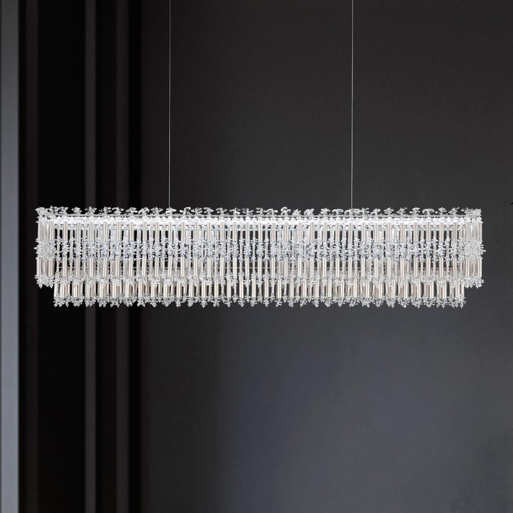 Tahitian 48in LED 3000K/3500K/4000K 120V-277V Linear Pendant in Heirloom Gold with Clear