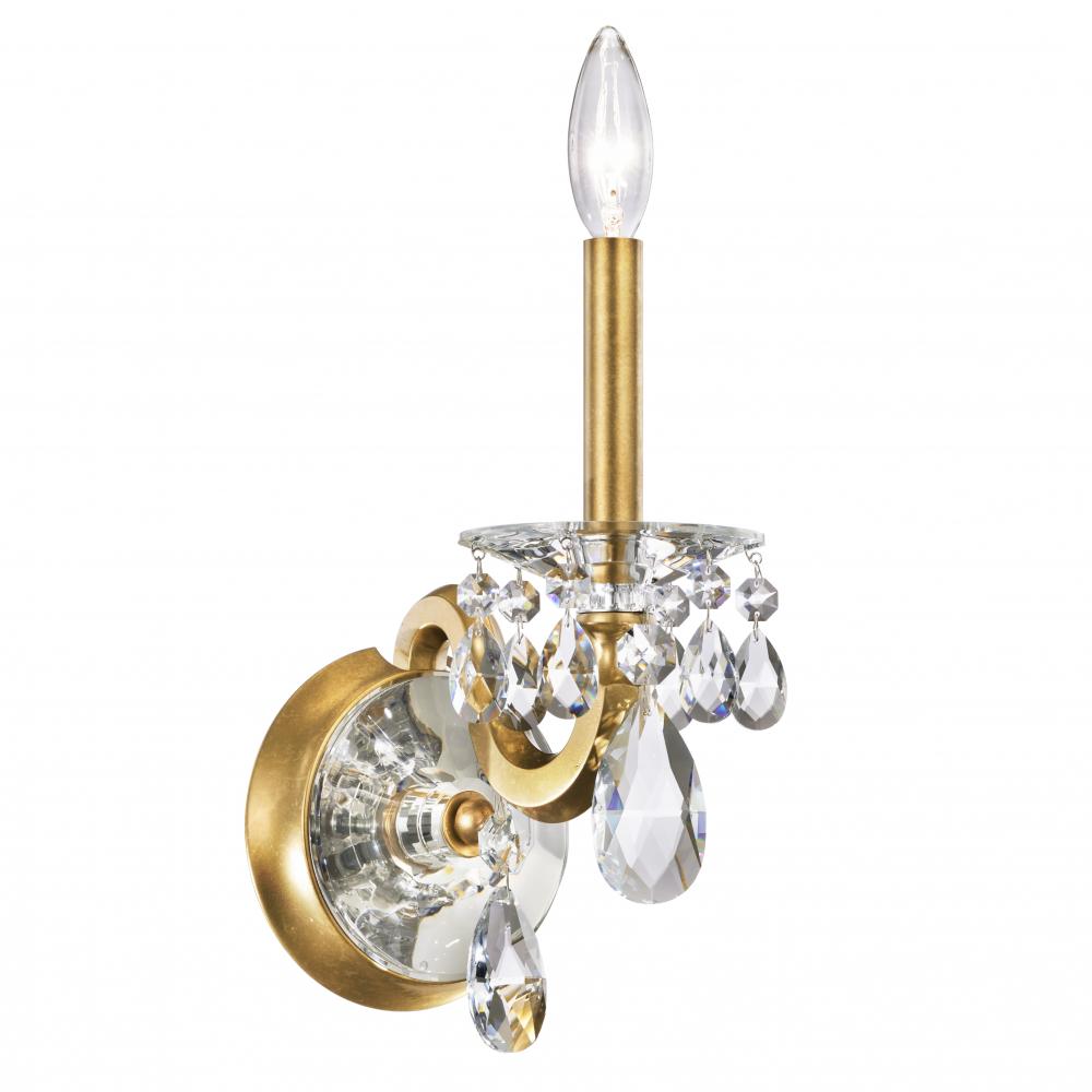 San Marco 1 Light 120V Chandelier in French Gold with Clear Radiance Crystal