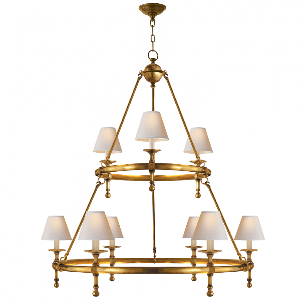 Classic Two-Tier Ring Chandelier