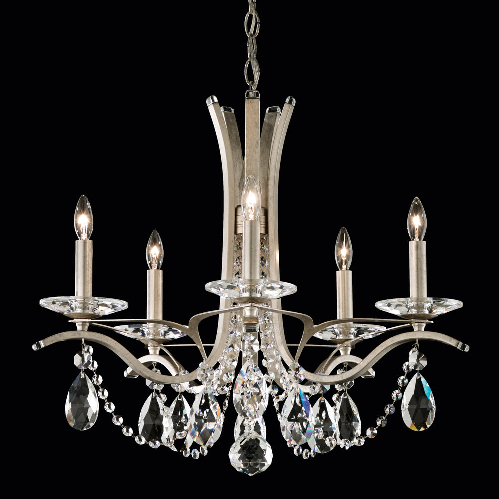 Vesca 5 Light 120V Chandelier in Etruscan Gold with Clear Radiance Crystal