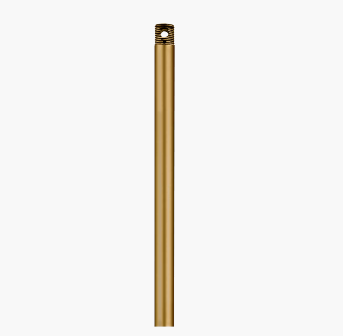 Threaded fan downrod-Burnished brass