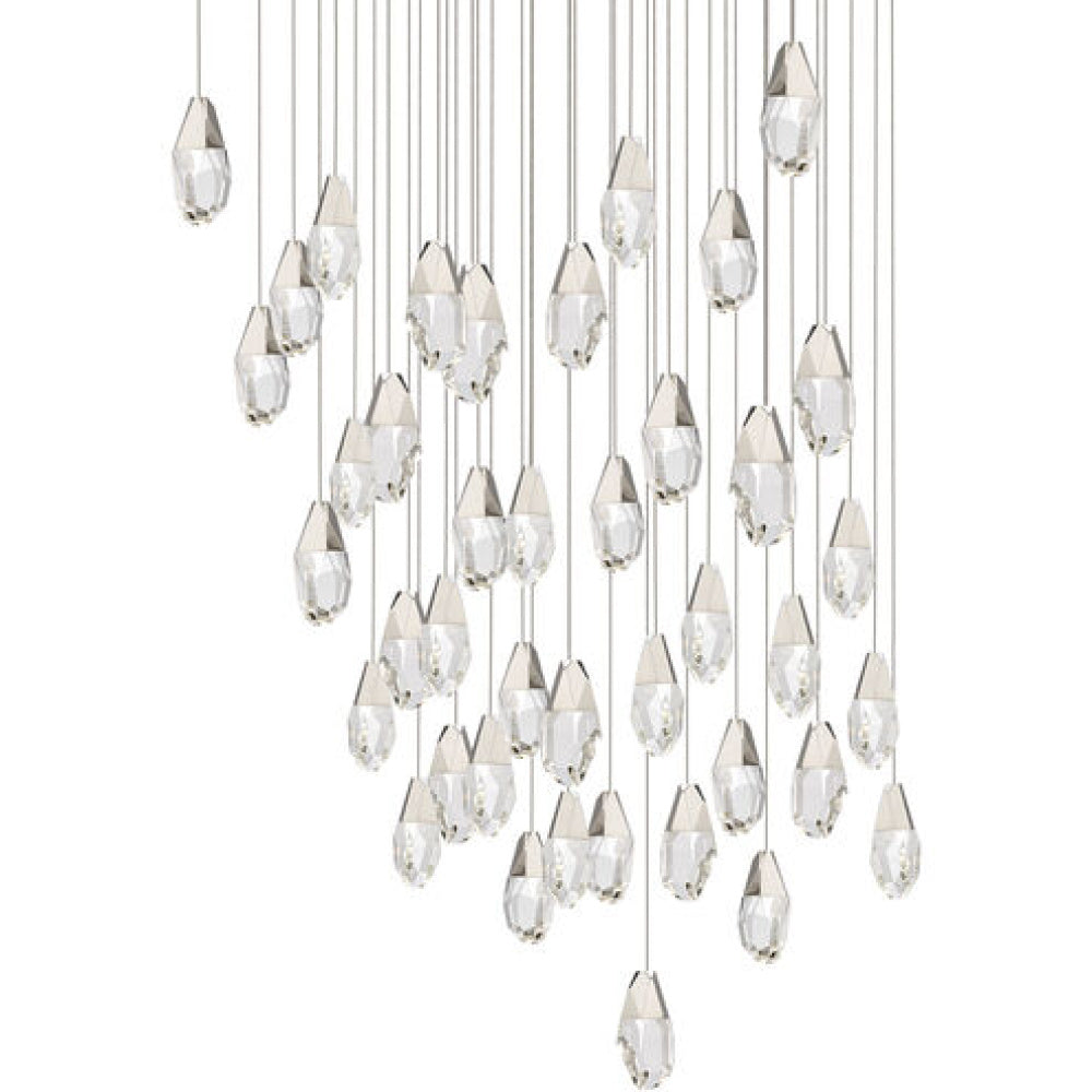Martini 41 Light 120-277V Multi-Light Pendant (Square Canopy) in Polished Nickel