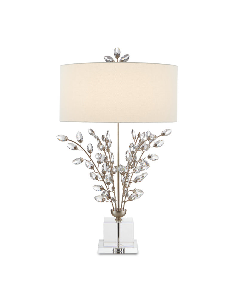 Forget-Me-Not Silver Table Lamp