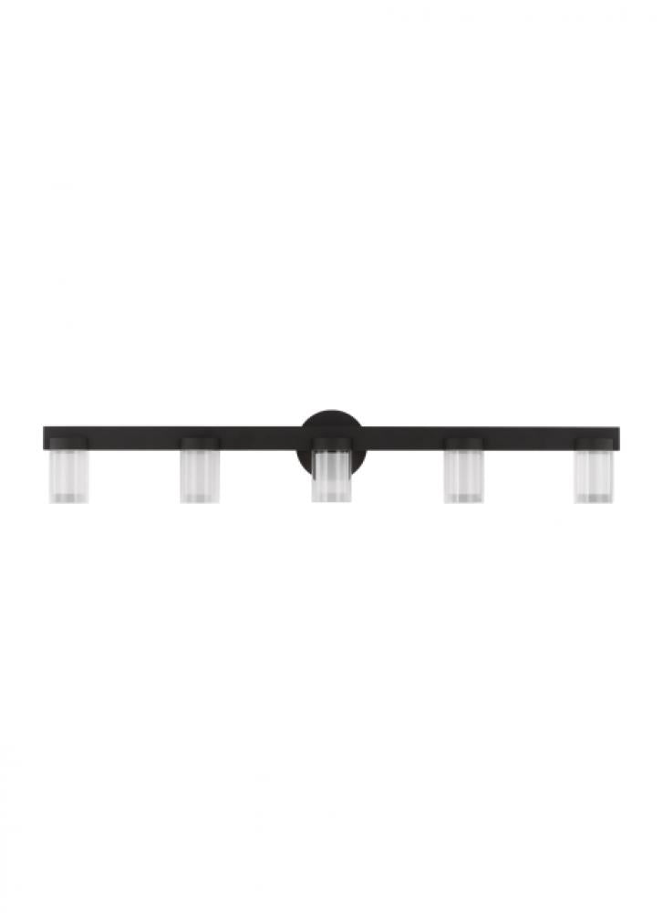 Kelly Wearstler Esfera 5-light dimmable LED large bath vanity with nightshade black finish