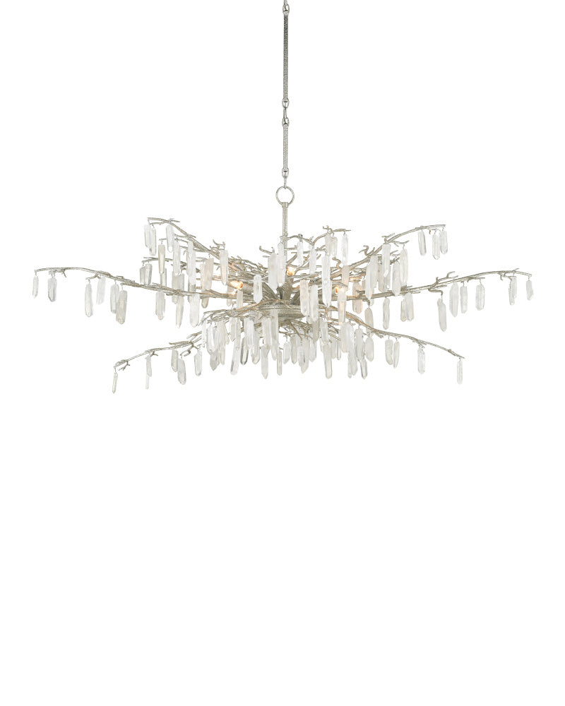 Forest Dawn Silver Chandelier