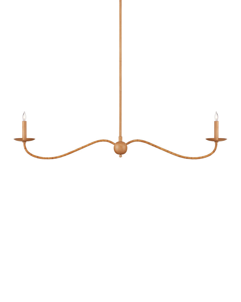 Saxon Linear Tan Chandelier