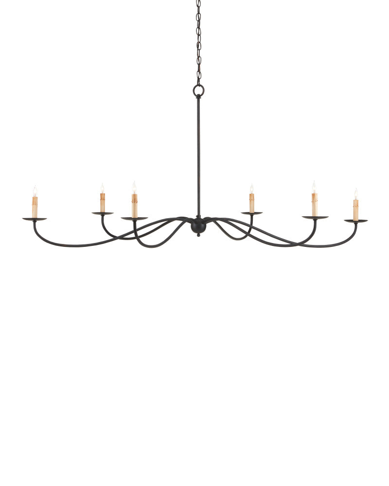Saxon Large Black Chandelier