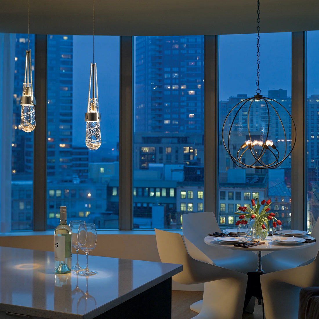 Down Mini Pendants by Hubbardton Forge