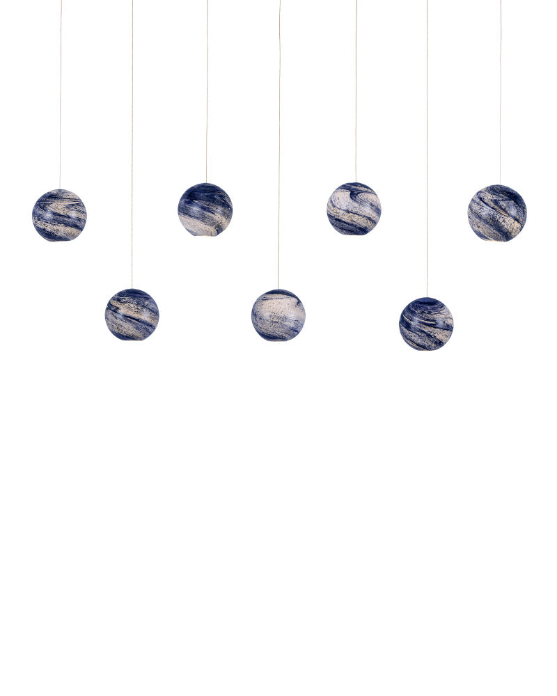 Palatino 7-Light Linear Multi-Drop Pendant