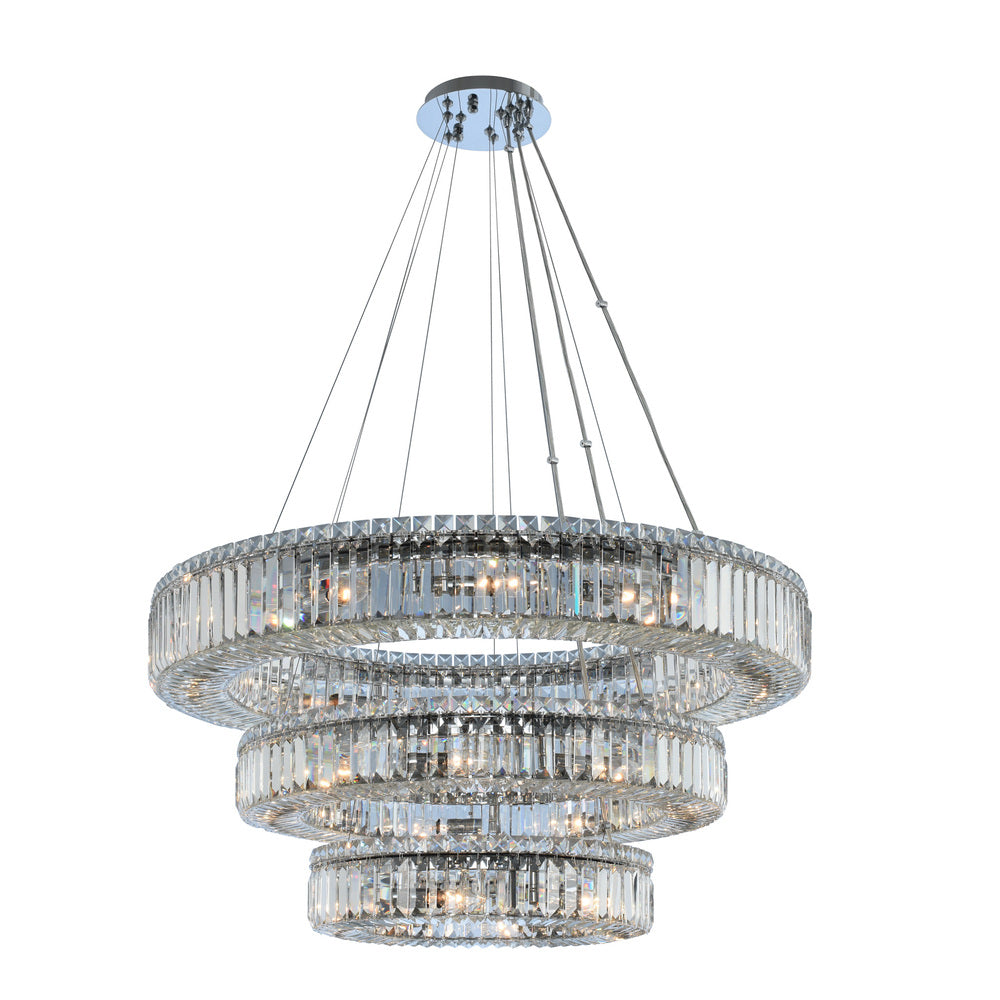 Quantum Rondelle 21 LT 3Tier Round Pendant
