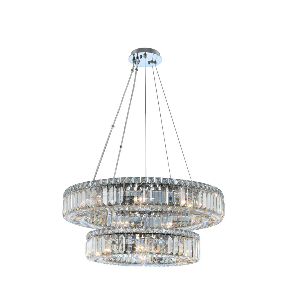 Quantum Rondelle 15 LT 2Tier Round Pendant