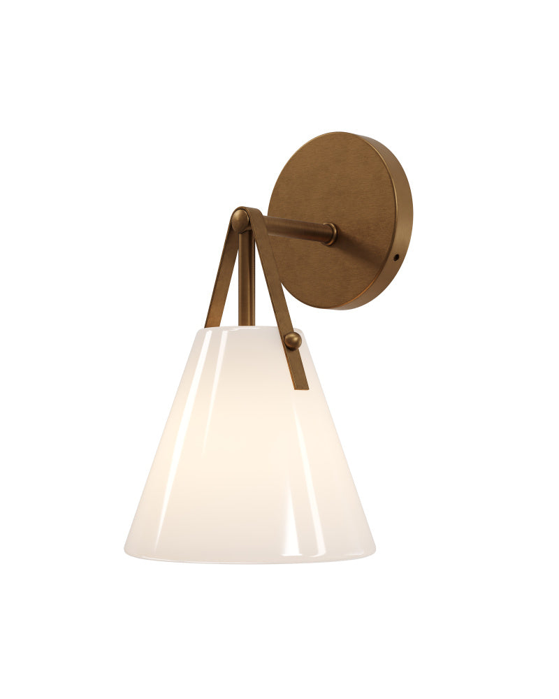 Bronwen Brass Bath Wall Sconce