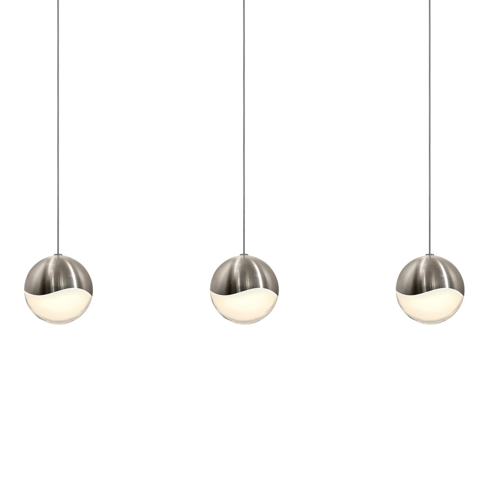 3-Light Rectangle Large LED Pendant