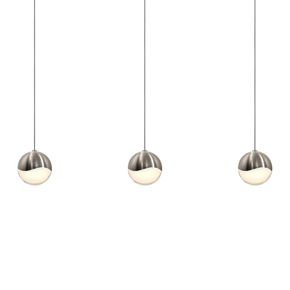 3-Light Rectangle Medium LED Pendant