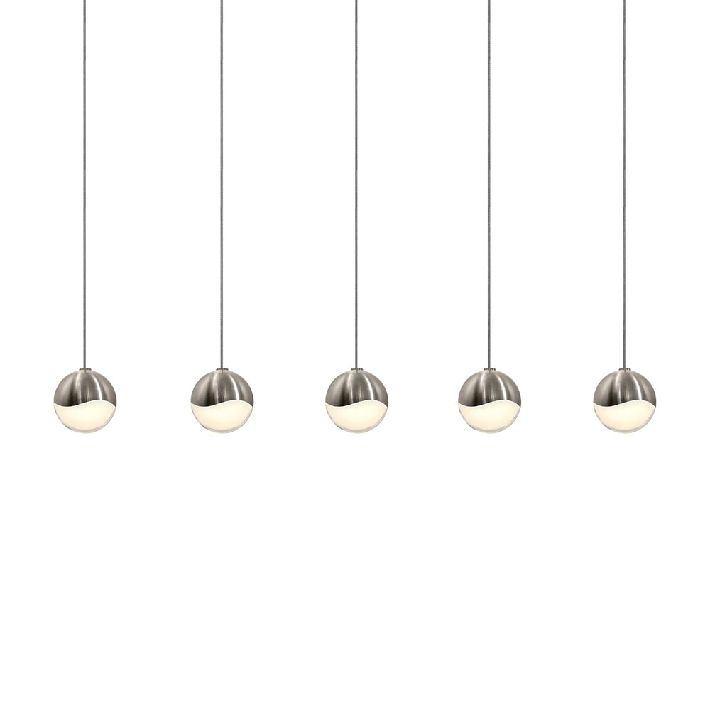 5-Light Rectangle Small LED Pendant