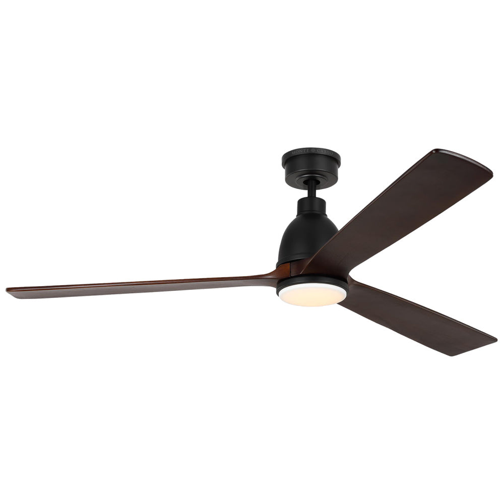 Bryden Smart 60" Dimmable Indoor/Outdoor Integrated LED Midnight Black Ceiling Fan