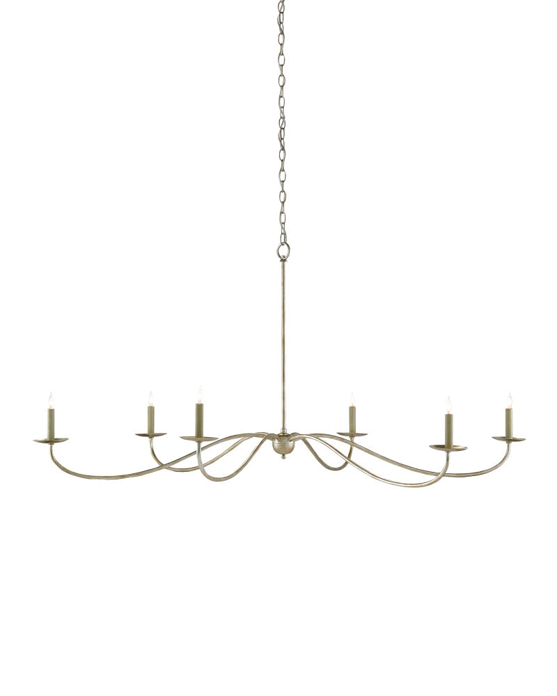 Saxon Large Silver Chandelier