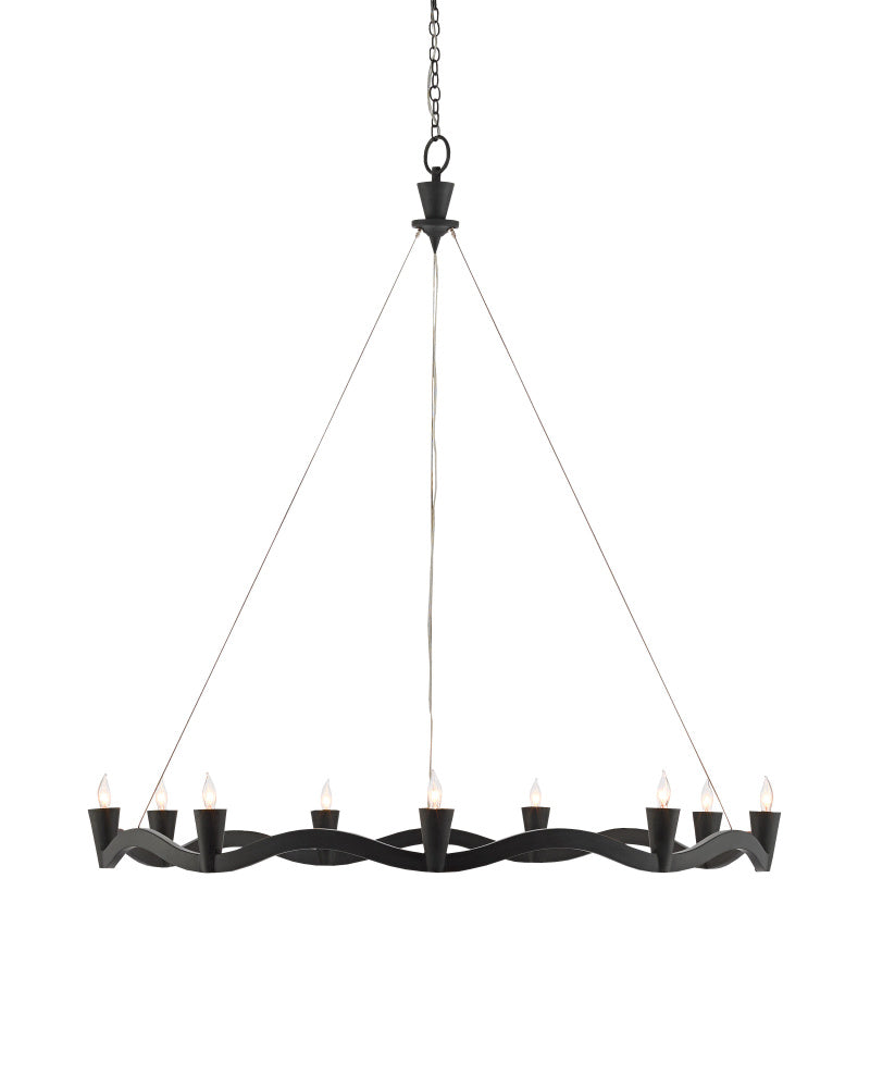 Serpentina Black Chandelier