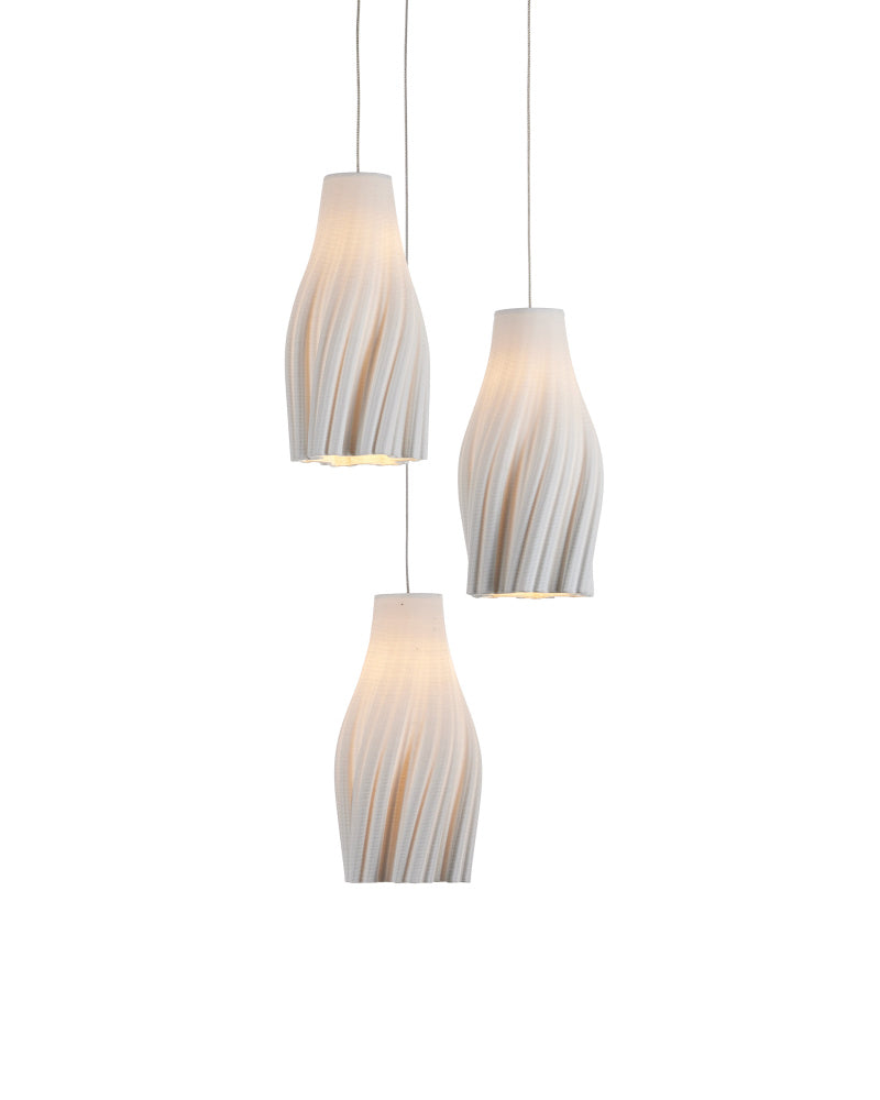 Posh 3-Light Round Multi-Drop Pendant
