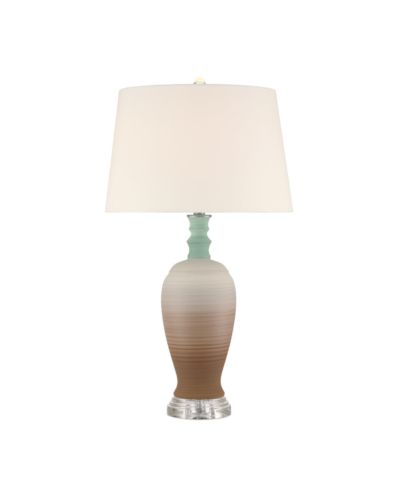 Happy 80's Brown & Pale Blue Table Lamp