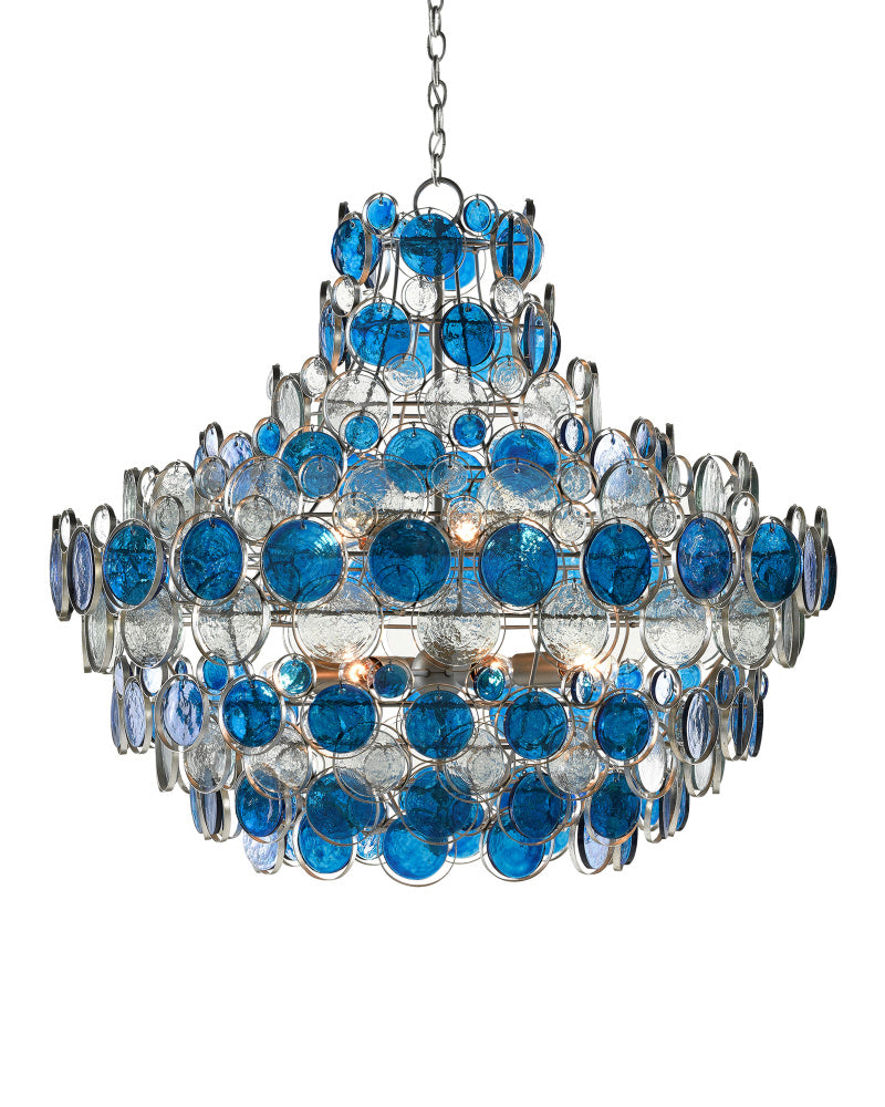 Galahad Large Blue Chandelier