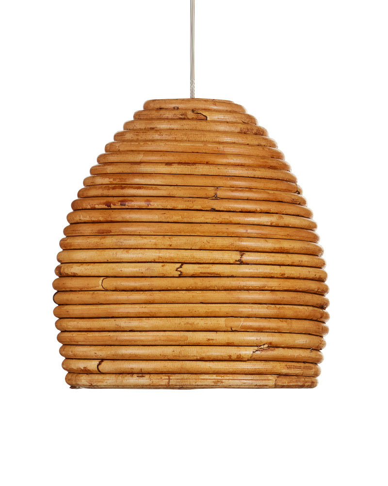 Beehive 1-Light Round Multi-Drop Pendant