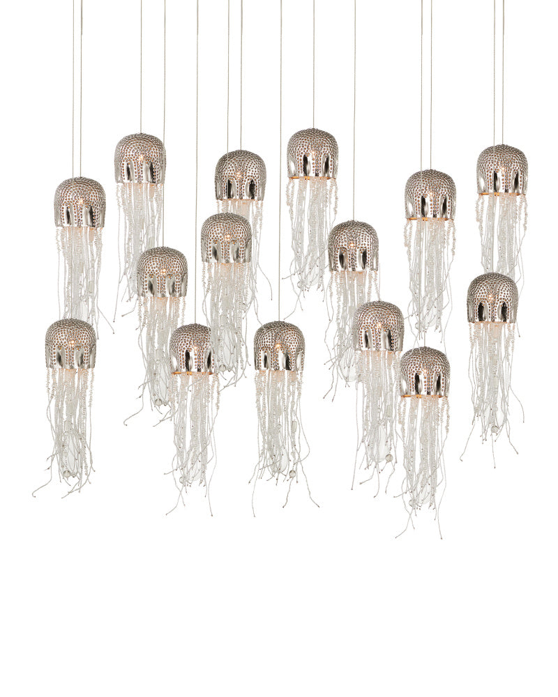 Medusa 15-Light Linear Multi-Drop Pendant