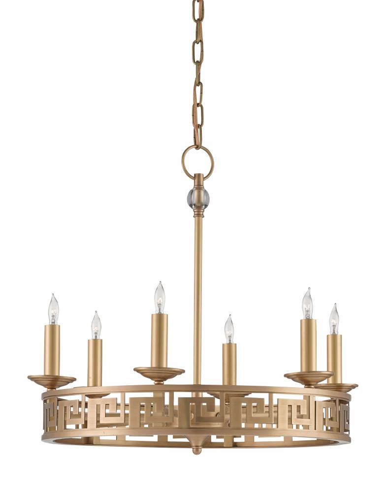Greek Key Chandelier