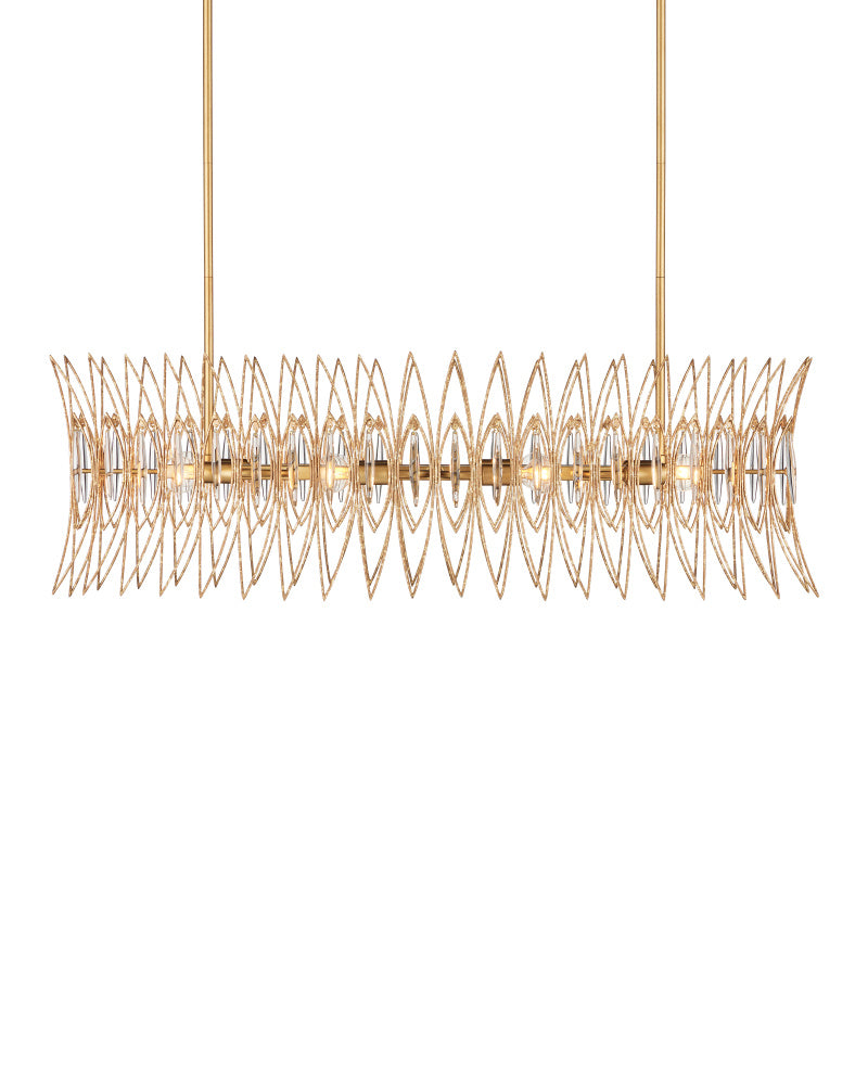 Marquise Oval Gold Chandelier