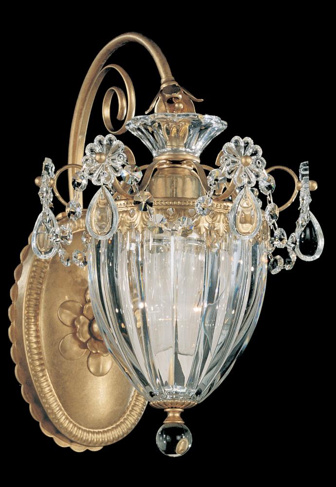 Bagatelle 1 Light 120V Wall Sconce in Etruscan Gold with Clear Radiance Crystal