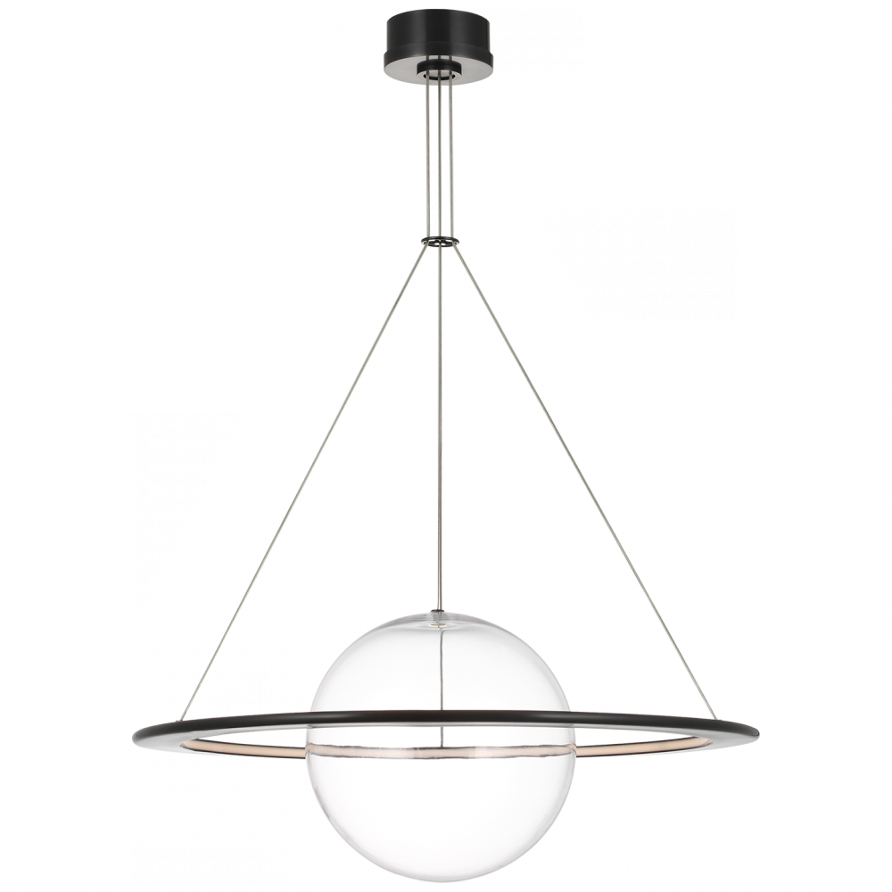 Cosmos 28" Ring and Orb Chandelier