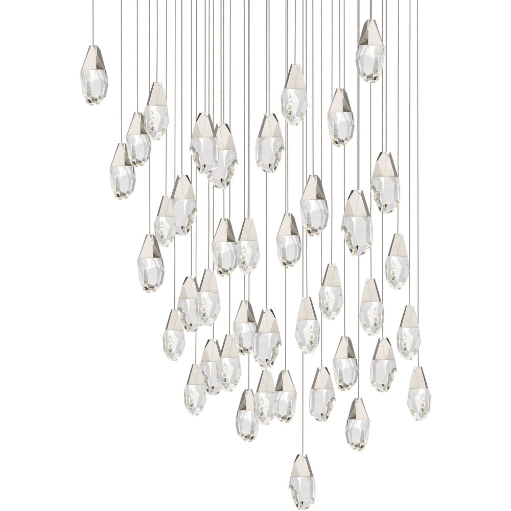 Martini 41 Light 120-277V Multi-Light Pendant (Square Canopy) in Polished Nickel