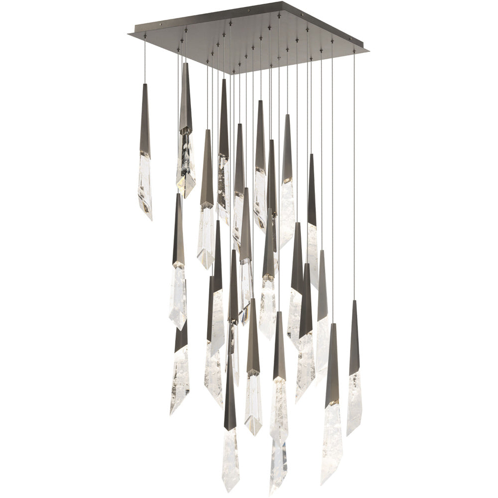 Solitude 25 Light 120-277V Multi-Light Pendant (Square Canopy) in Antique Nickel