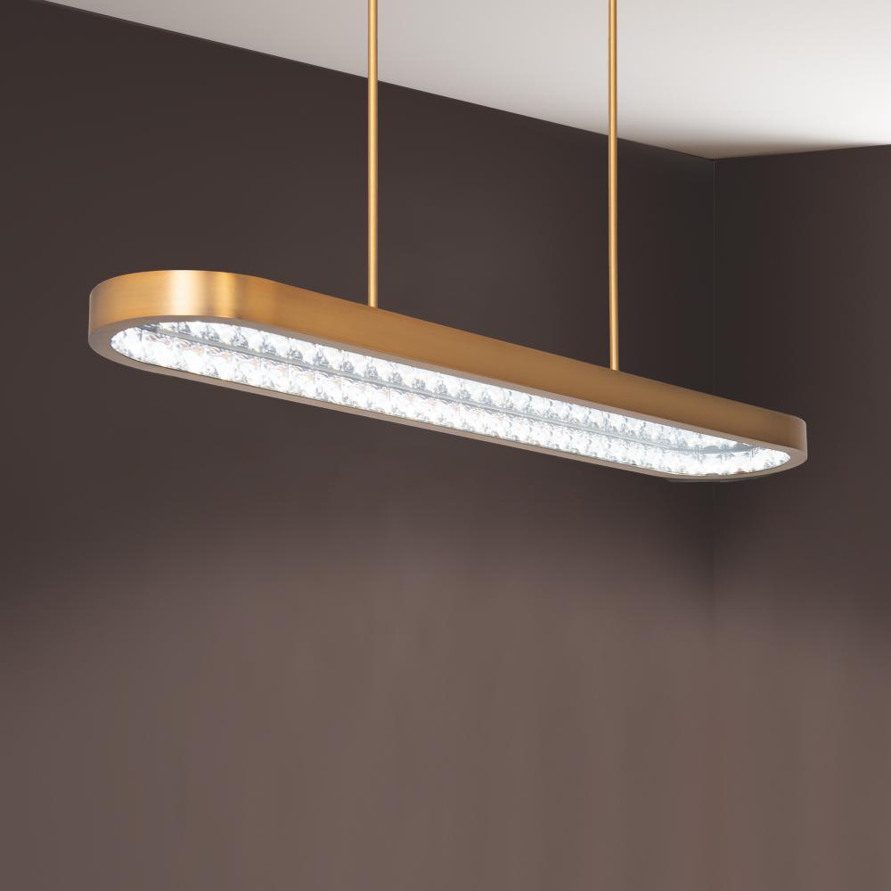 Marquis 47in LED 3000K/3500K/4000K 120V-277V Pendant in Aged Brass