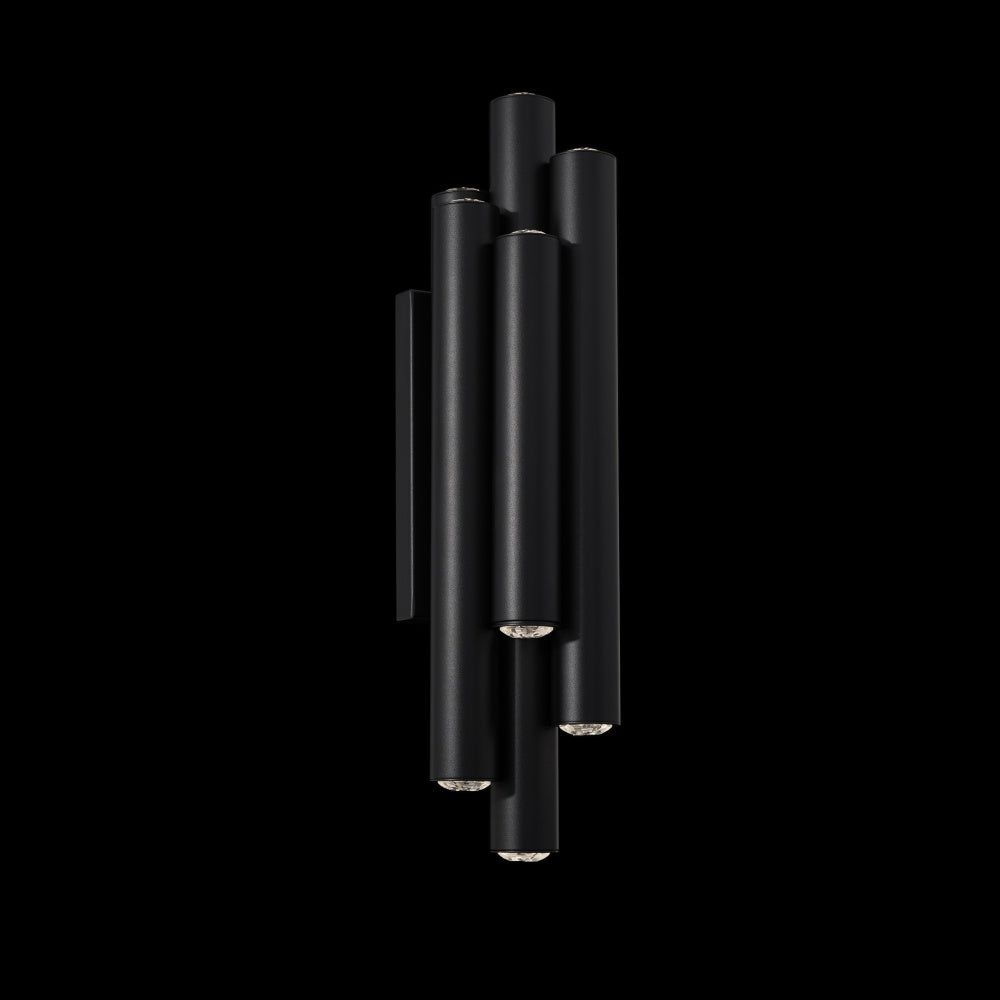 Tamara 22IN LED 3000K/3500K/4000K/5000K Wall Sconce in Black with Radiance Crystal Dust