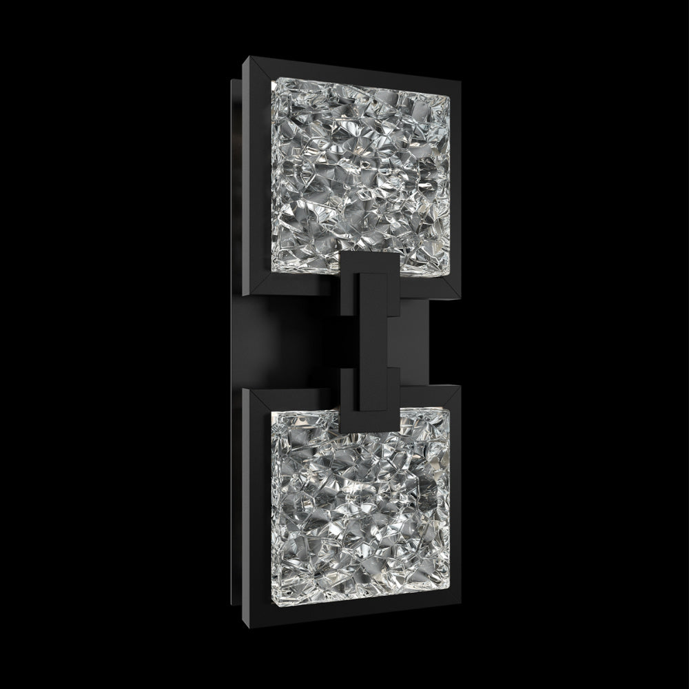 Pop Star 12IN LED 3000K/3500K/4000K/5000K Outdoor Wall Light in Black with Casted Glass