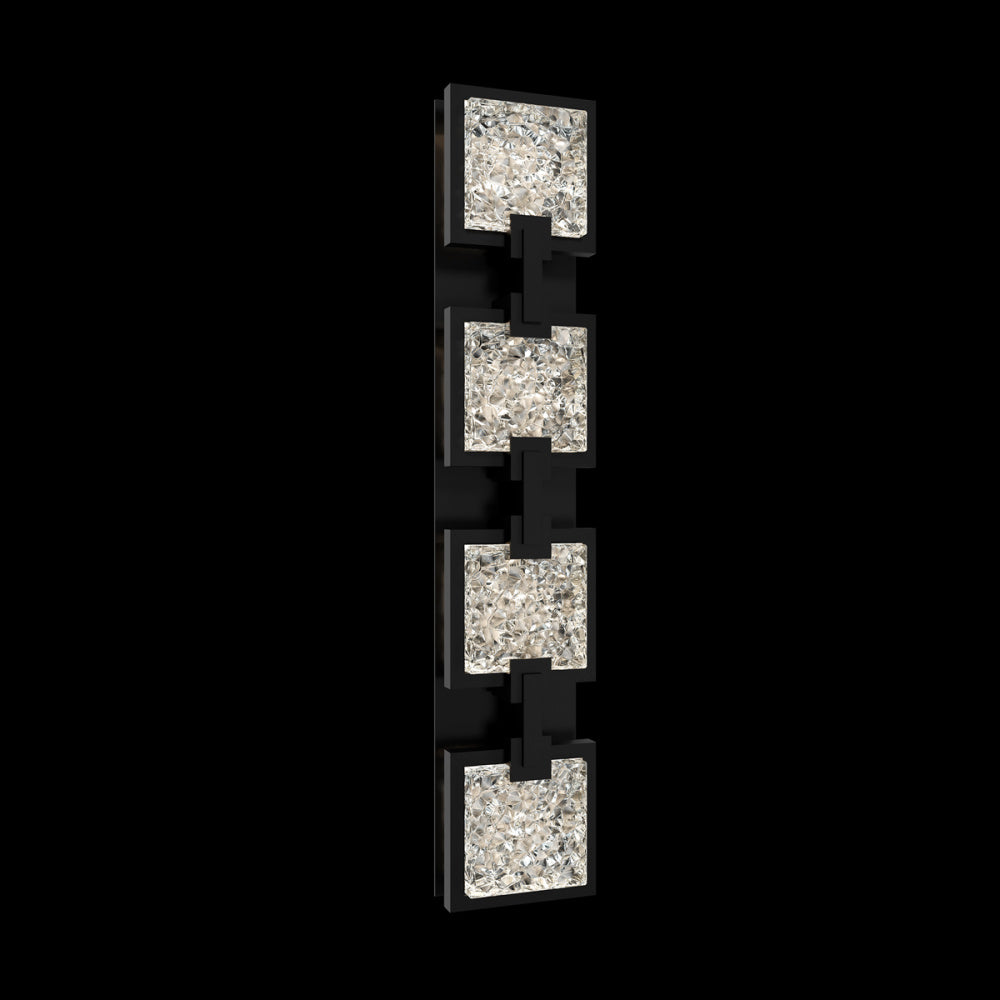 Pop Star 26IN LED 3000K/3500K/4000K/5000K Outdoor Wall Light in Black with Casted Glass