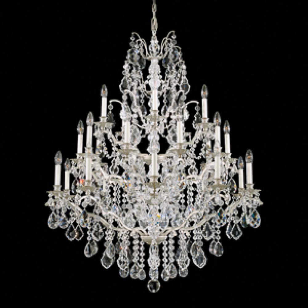 Bordeaux 25 Light 110V Chandelier in Heirloom Bronze with Clear Legacy Crystal