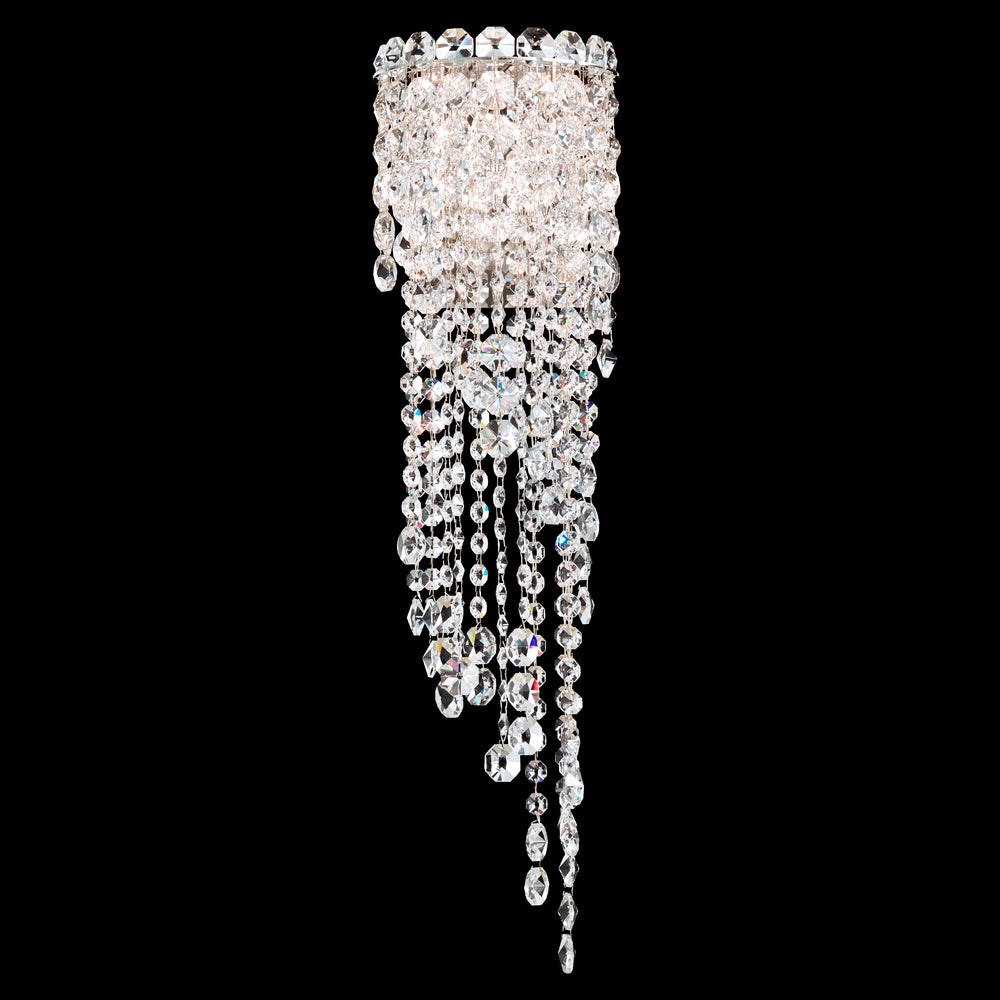 Chantant 2 Light 120V Wall Sconce in Polished Stainless Steel with Clear Radiance Crystal