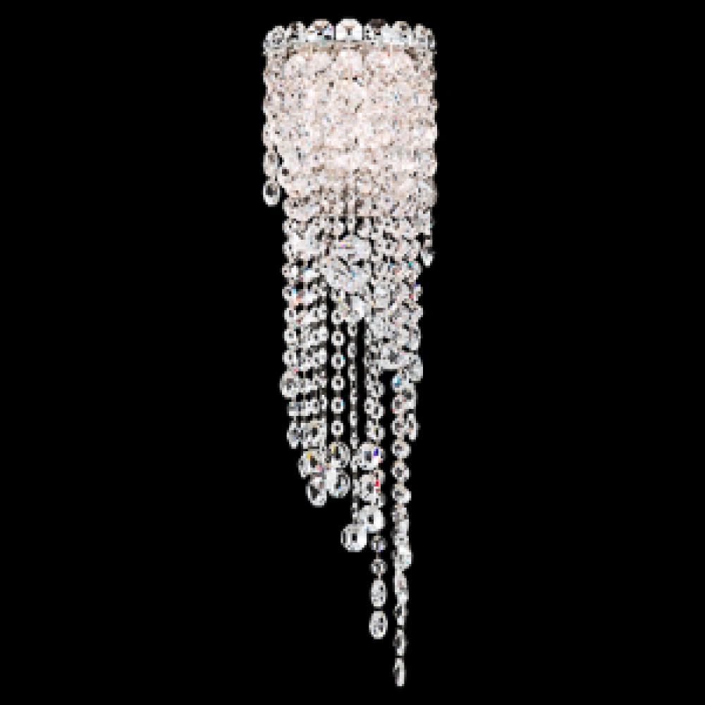 Chantant 2 Light 110V Wall Sconce in Stainless Steel with Clear Heritage Crystal