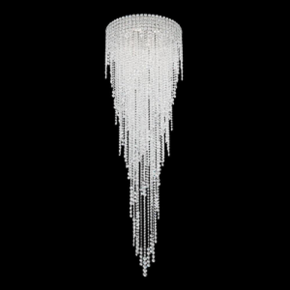Chantant 6 Light 110V Close to Ceiling in Stainless Steel with Clear Heritage Crystal