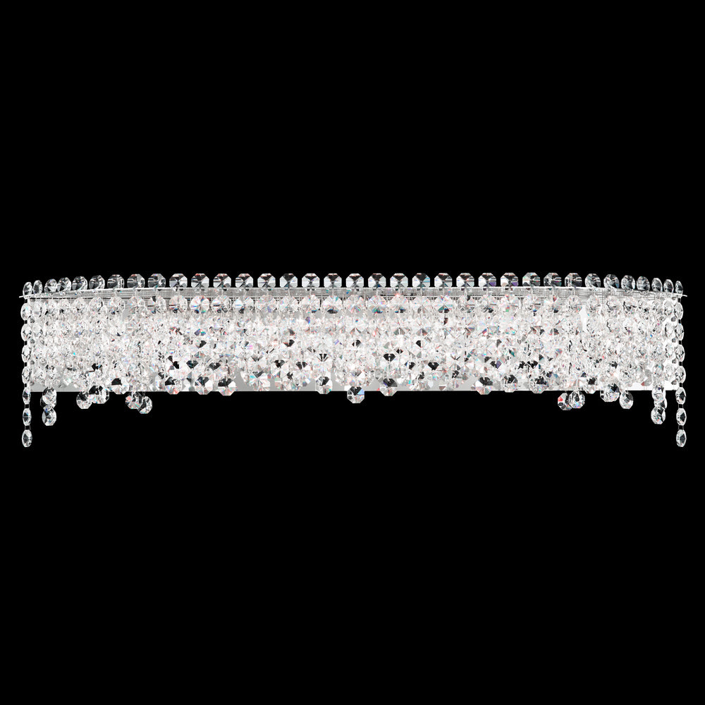 Chantant 6 Light 120V Bath Vanity & Wall Light in Polished Stainless Steel with Clear Optic Crystal