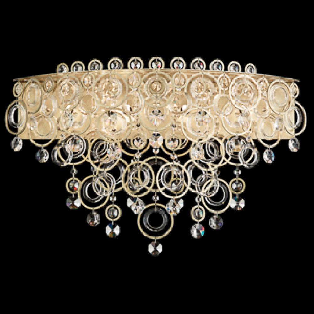 Circulus 4 Light 110V Wall Sconce in Heirloom Gold with Clear Heritage Crystal