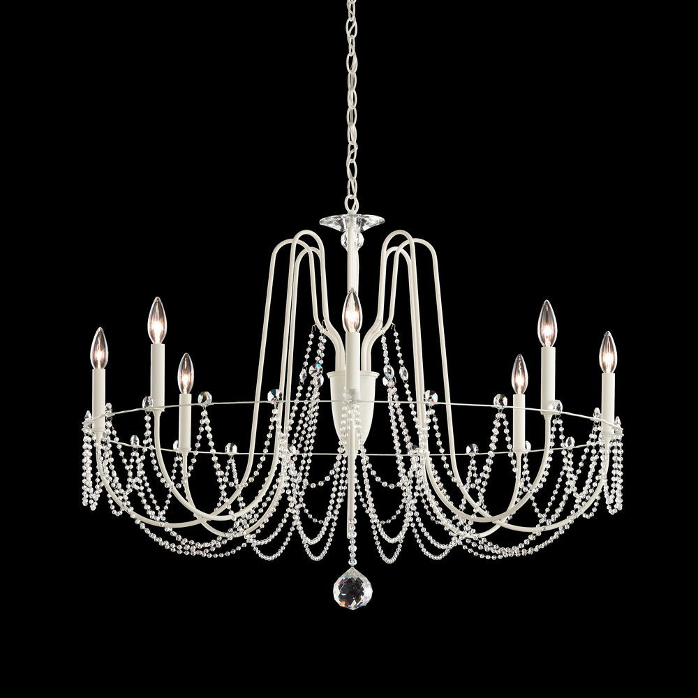 Esmery 8 Light 120V Chandelier in Aurelia with Clear Optic Crystal