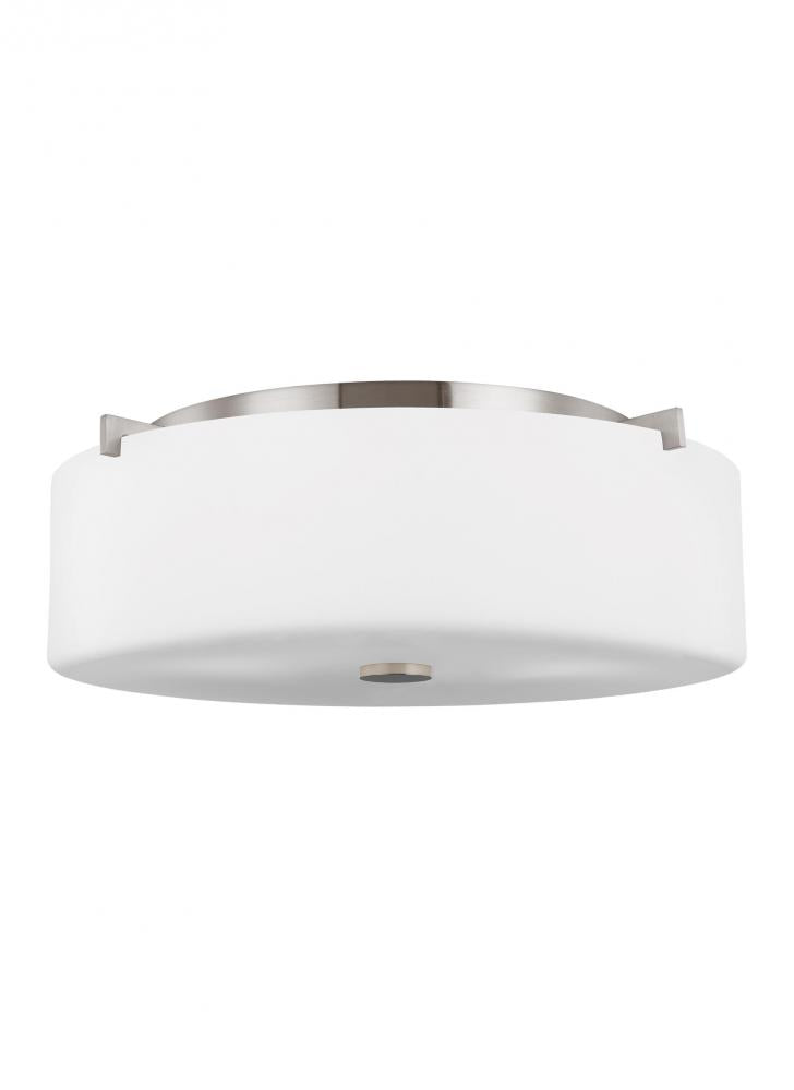 Flush Mounts-Generation Lighting-FM312EN3/BS