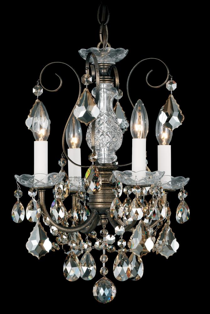 New Orleans 4 Light 120V Chandelier in Aurelia with Clear Radiance Crystal