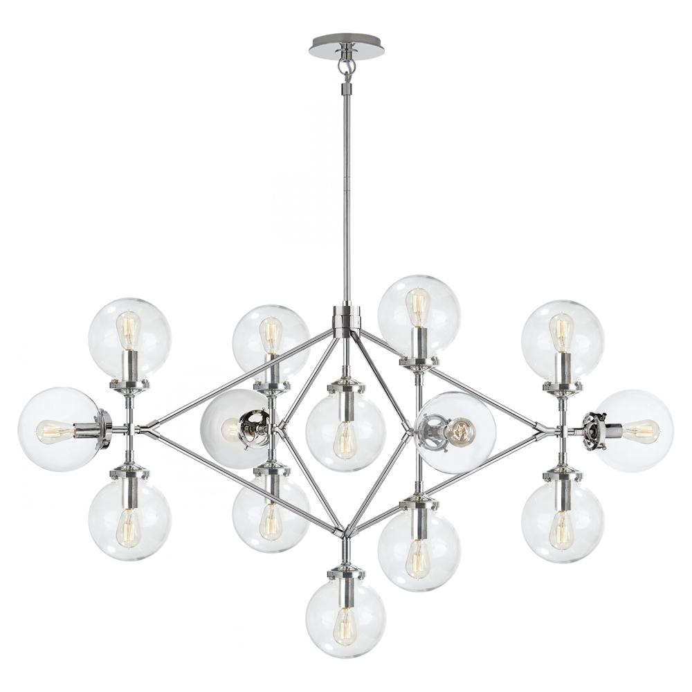 Bistro Four Arm Chandelier