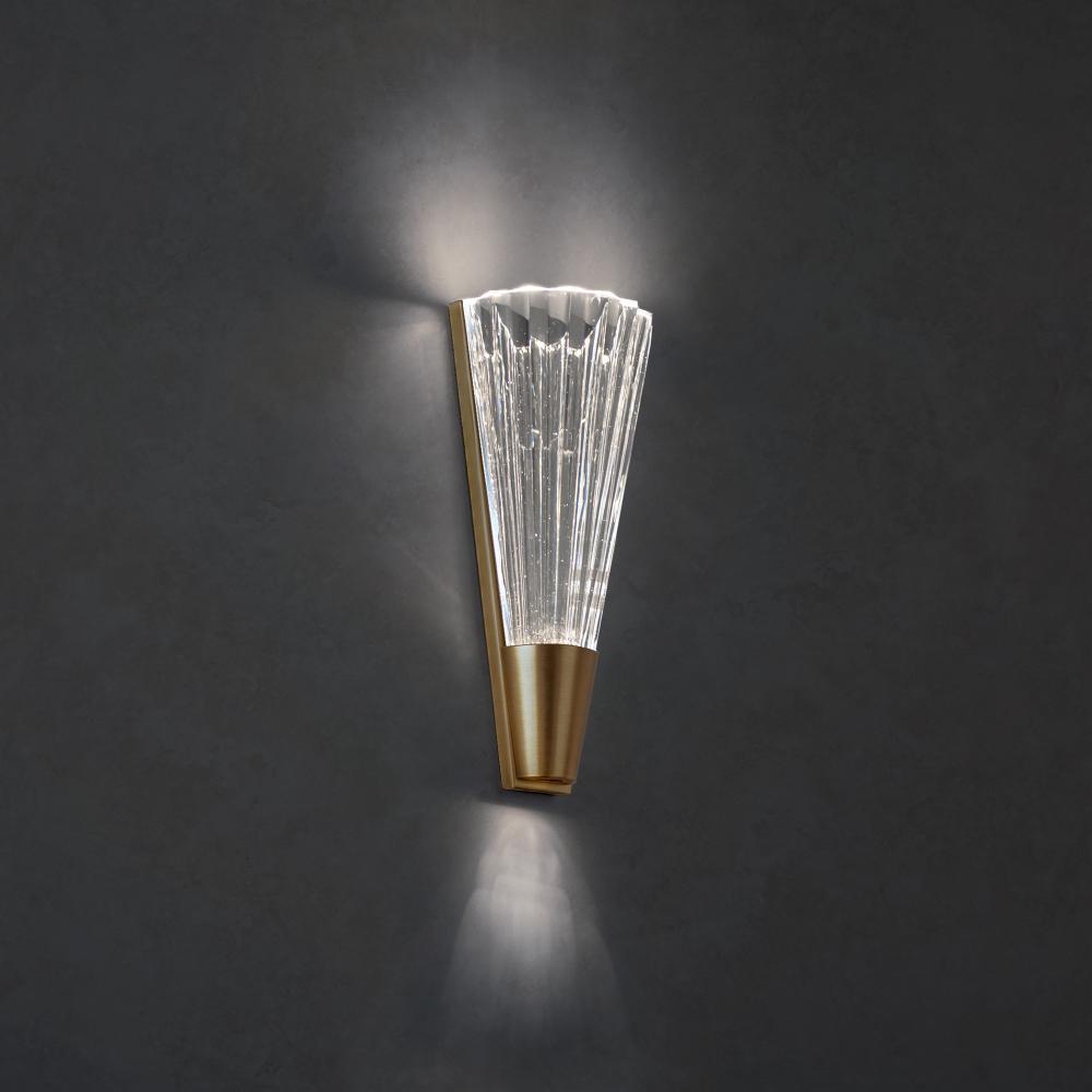 Origami 14in LED 3000K/3500K/4000K 120V-277V Wall Sconce in Polished Chrome
